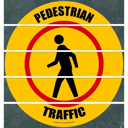 SUPERIOR MARK Floor Sign, Superior Mark, Pedestrian Traffic, 17.5in SMFS0597